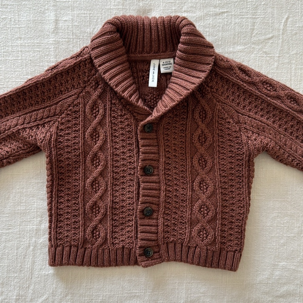 Janie and Jack Cable Knit Cardigan